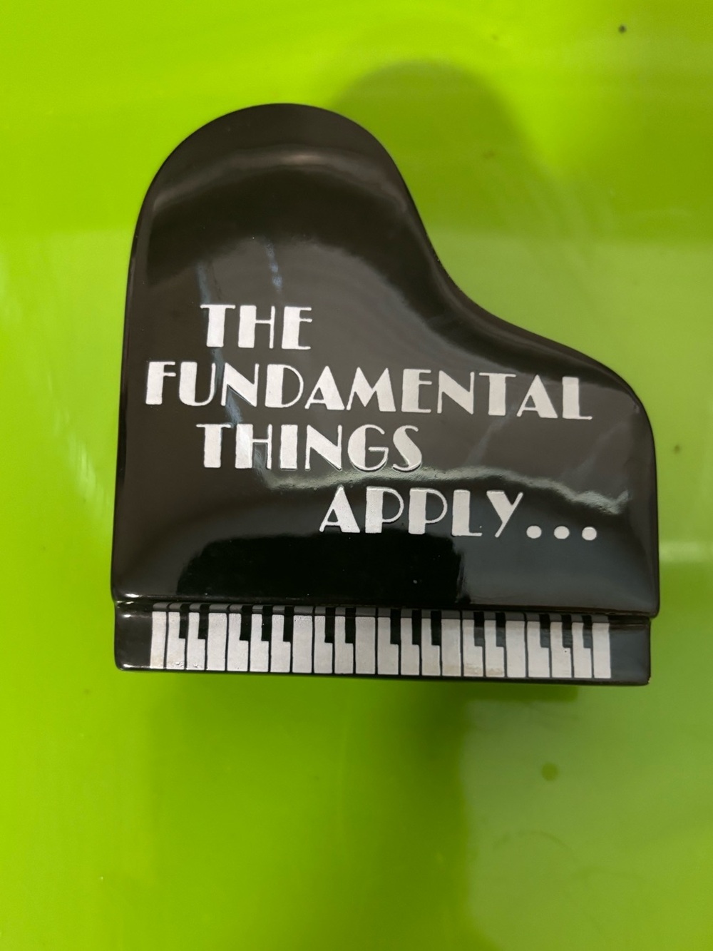 Piano Trinket Box Fitz And Floyd As Time Goes By Ceramic With Lid